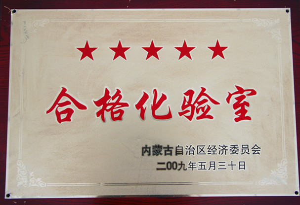 2009年內(nèi)蒙古千峰水泥公司合格化驗(yàn)室